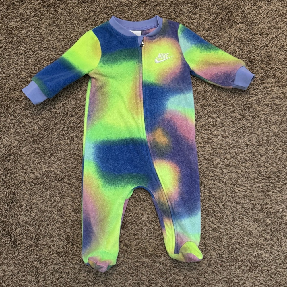 Nike Fleece 6 Month Tie-Dye Baby Onesie